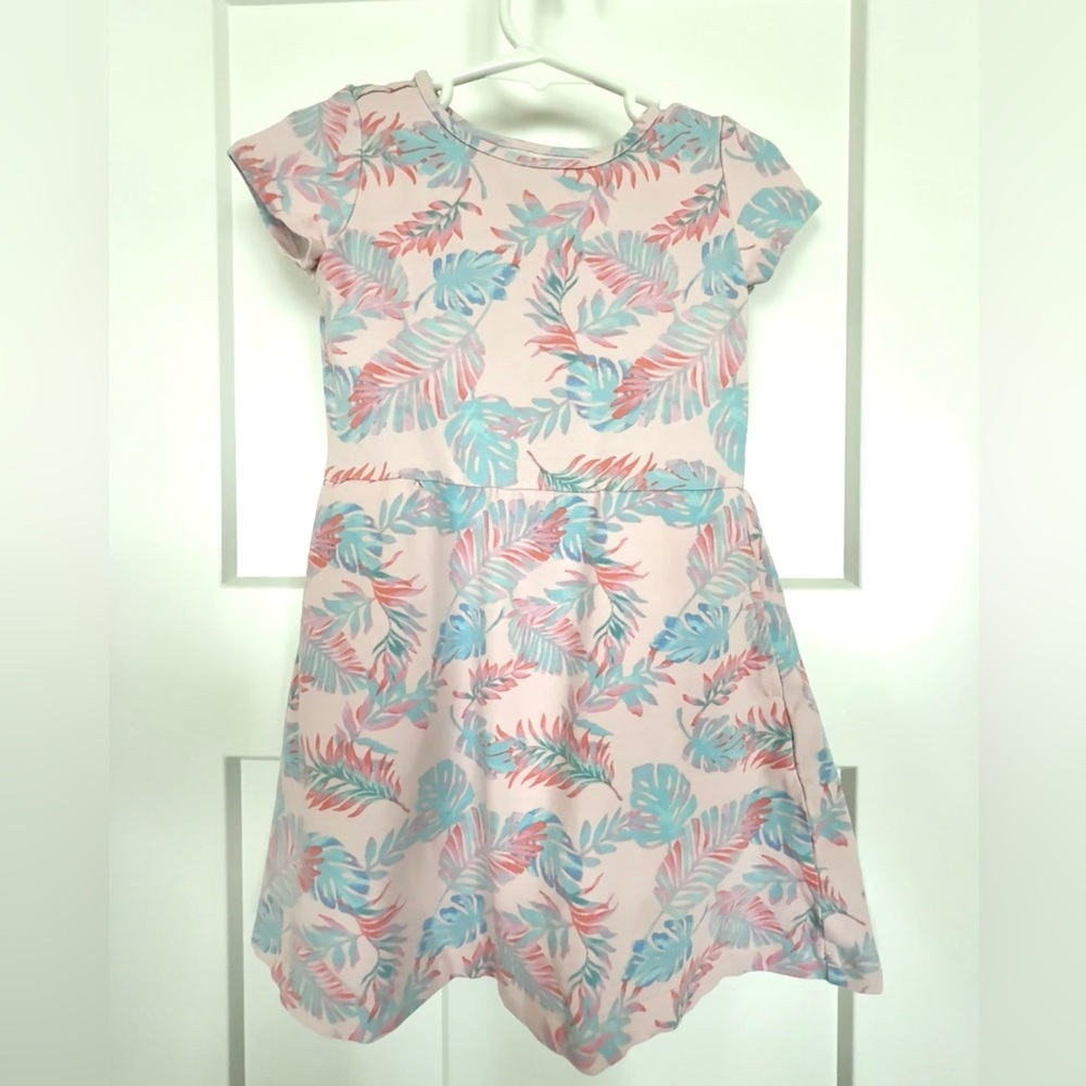 Bixby Nomad Girls Tropical Leaf Dress | XS (4–5)